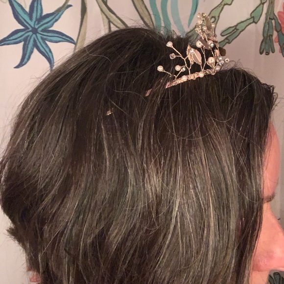 5/$30! MIX & MATCH! ICING SPARKLY Rose Gold “Twisting Branches” TIARA! - Picture 6 of 10